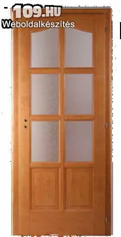 Felületkezelt fa beltéri ajtó 90x210 cm
