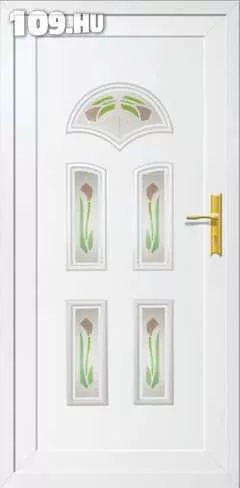 Műanyag bejárati ajtó (Hibiscus) 